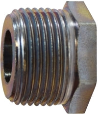 66513 (66-513) Midland Steel Fitting - Hex Bushing - 1" Male NPTF x 3/4" Female NPTF - Zinc Plated Steel