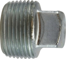 66670 (66-670) Midland Steel Fitting - Square Head Plug - 1/8" Male NPTF - Zinc Plated Steel