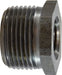 67503 (67-503) Midland Steel Fitting - Hex Bushing - 1/2" Male NPTF x 1/8" Female NPTF - Black Steel