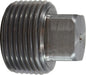 67655 (67-655) Midland Steel Fitting - Square Head Plug - 1" Male NPTF - Black Steel