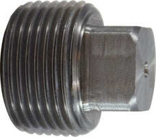 67670 (67-670) Midland Steel Fitting - Square Head Plug - 1/8" Male NPTF - Black Steel
