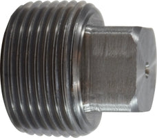 67654 (67-654) Midland Steel Fitting - Square Head Plug - 3/4" Male NPTF - Black Steel