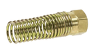 67RBSG-06 Dixon CA360 Brass Air Brake Fitting - Hose Nut and Attached Spring - 3/8" Hose Size - 3-1/2" Length