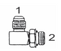 6801 4x4-NWO by Couplamatic | Hydraulic Adapter | 7/16-20 Male JIC x 7/16-20 Male O-Ring | 90 deg.