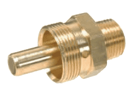 68RB-0604B Dixon Brass Air Brake Fitting - Male Connector - Body Only - 3/8" Tube OD - 1/4" Pipe Thread - 31/32"-20 Straight Thread