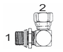 6901 10x8-NWO by Couplamatic | Hydraulic Adapter | 7/8-14 Male O-Ring x 1/2" Female NPSM | 90 deg