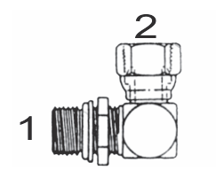 6901 10x12-NWO by Couplamatic | Hydraulic Adapter | 7/8-14 Male O-Ring x 3/4" Female NPSM | 90 deg