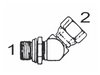 6902 4x4-NWO by Couplamatic | Hydraulic Adapter | 7/16-20 Male O-Ring x 1/4" Female NPSM | 45 deg