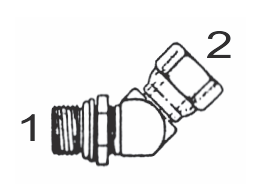 6902 8x8-NWO by Couplamatic | Hydraulic Adapter | 3/4-16 Male O-Ring x 1/2" Female NPSM | 45 deg