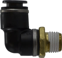 690402SC Midland DOT Push-In Fitting - 90° Male Elbow - 1/4" Tube OD x 1/8-27 Male NPT - Composite Body