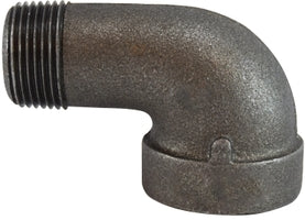 69167 (69-167) Midland Extra Heavy Malleable Iron 300# Fitting - 90° Street Elbow - 1-1/2" Male NPT x 1-1/2" Female NPT - Black Iron