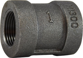 69411 (69-411) Midland Extra Heavy Malleable Iron 300# Fitting - Coupling - 1/4" Female NPT x 1/4" Female NPT - Black Iron