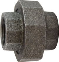 69606 (69-606) Midland Extra Heavy Malleable Iron 300# Fitting - Union - 1-1/4" Female NPT x 1-1/4" Female NPT - Black Iron