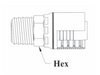 6GC01-20x20 Couplamatic Grip Crimp 6GC Series Coupling - NPTF - Male Solid - 1-1/4"Hose ID - 1-1/4-11-1/2 Thread Size