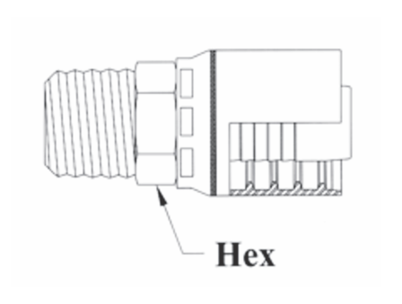 6GC01-20x20 Couplamatic Grip Crimp 6GC Series Coupling - NPTF - Male Solid - 1-1/4"Hose ID - 1-1/4-11-1/2 Thread Size