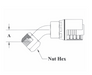 6GC25-12x12 Couplamatic Grip Crimp 6GC Series Coupling - JIC 37° - 45° Female Swivel - 3/4" Hose ID - 1-1/16x12 Thread Size