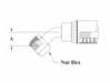 6GC31-16x16 Couplamatic Grip Crimp 6GC Series Coupling - O-Ring Face Seal (ORF) - 45° Female Swivel - 1" Hose ID - 1-7/16x12 Thread Size