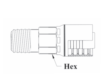 6GCAP-24x24 Couplamatic Grip Crimp 6GC Series Coupling - NPTF (API Thread) - Male Solid - 1-1/2"Hose ID - 1-1/2-11-1/2 Thread Size