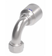 6SA20FJB20 Aeroquip by Danfoss | 6 Wire 6S Female JIC/37° Swivel 90° Elbow (FJB) Crimp Fitting | -20 Female JIC/37° Swivel x -20 Hose Barb | Steel