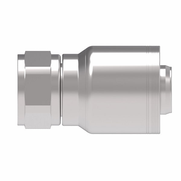 6SA32FJ32 Aeroquip by Danfoss | 6 Wire 6S Female JIC/37° Swivel (FJ) Crimp Fitting | -32 Female JIC/37° Swivel x -32 Hose Barb | Steel