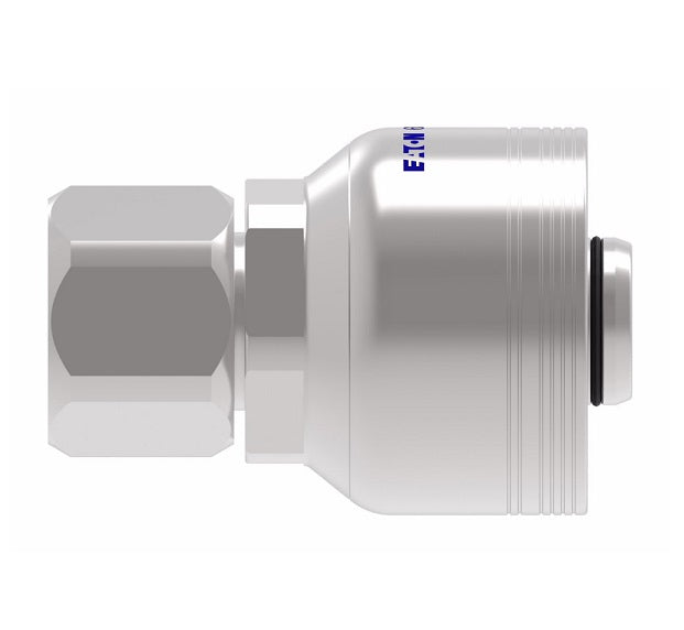 6SA16FJ16 Aeroquip by Danfoss | 6 Wire 6S Female JIC/37° Swivel (FJ) Crimp Fitting | -16 Female JIC/37° Swivel x -16 Hose Barb | Steel