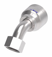 6SA20FRA16 Aeroquip by Danfoss | 6 Wire 6S Female ORS Swivel 45° Elbow (FRA) Crimp Fitting | -20 Female O-Ring Face Seal Swivel x -16 Hose Barb | Steel