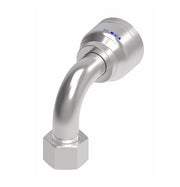 6SA20FRB16 Aeroquip by Danfoss | 6 Wire 6S Female ORS Swivel 90° Elbow (FRB) Crimp Fitting | -20 Female O-Ring Face Seal Swivel x -16 Hose Barb | Steel