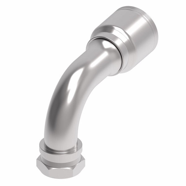 6S32BFB32 Aeroquip by Danfoss | 6 Wire 6S Female BSPP Swivel 60° Cone Seat 90° Elbow (BFB) Crimp Fitting | -32 Female BSPP Swivel x -32 Hose Barb | Steel