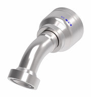 6S20CTA16 Aeroquip by Danfoss | 6 Wire 6S CAT Flange 45° Elbow (CTA) Crimp Fitting | -20 CAT Flange x -16 Hose Barb | Steel