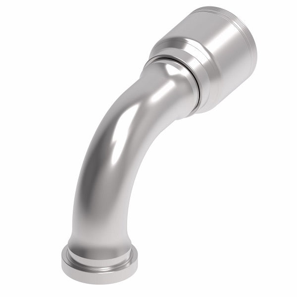 6S32CTB32 Aeroquip by Danfoss | 6 Wire 6S CAT Flange 90° Elbow (CTB) Crimp Fitting | -32 CAT Flange x -32 Hose Barb | Steel