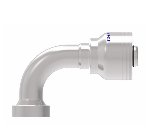 6S16CTB16 Aeroquip by Danfoss | 6 Wire 6S CAT Flange 90° Elbow (CTB) Crimp Fitting | -16 CAT Flange x -16 Hose Barb | Steel