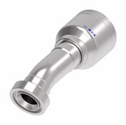 6S20CTD20 Aeroquip by Danfoss | 6 Wire 6S CAT Flange 22.5° Elbow (CTD) Crimp Fitting | -20 CAT Flange x -16 Hose Barb | Steel