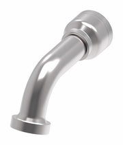 6S16CTE16 Aeroquip by Danfoss | 6 Wire 6S CAT Flange 67.5° Elbow (CTE) Crimp Fitting | -16 CAT Flange x -16 Hose Barb | Steel