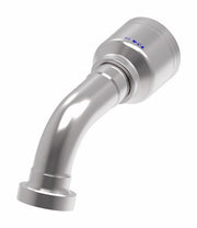 6S20CTE20 Aeroquip by Danfoss | 6 Wire 6S CAT Flange 67.5° Elbow (CTE) Crimp Fitting | -20 CAT Flange x -20 Hose Barb | Steel