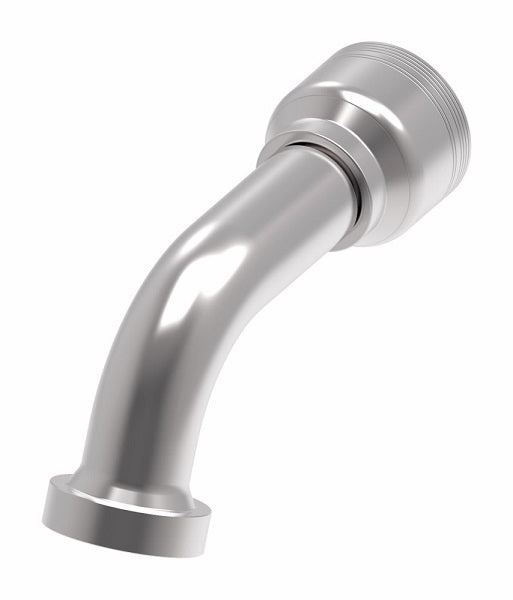 6S20CTE16 Aeroquip by Danfoss | 6 Wire 6S CAT Flange 67.5° Elbow (CTE) Crimp Fitting | -20 CAT Flange x -16 Hose Barb | Steel