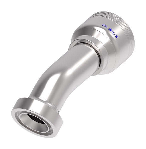 6S16CTF16 Aeroquip by Danfoss | 6 Wire 6S CAT Flange 30° Elbow (CTF) Crimp Fitting | -16 CAT Flange x -16 Hose Barb | Steel