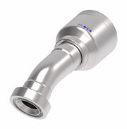6S20CTF20 Aeroquip by Danfoss | 6 Wire 6S CAT Flange 30° Elbow (CTF) Crimp Fitting | -20 CAT Flange x -16 Hose Barb | Steel