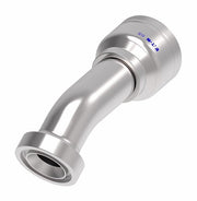 6S24CTF20 Aeroquip by Danfoss | 6 Wire 6S CAT Flange 30° Elbow (CTF) Crimp Fitting | -24 CAT Flange x -20 Hose Barb | Steel