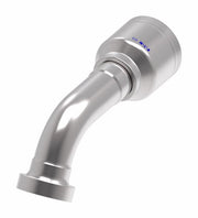 6S20CTG20 Aeroquip by Danfoss | 6 Wire 6S CAT Flange 60° Elbow (CTG) Crimp Fitting | -20 CAT Flange x -20 Hose Barb | Steel