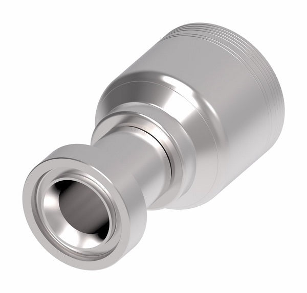 6S20CT20 Aeroquip by Danfoss | 6 Wire 6S CAT Flange (CT) Crimp Fitting | -20 CAT Flange x -20 Hose Barb | Steel