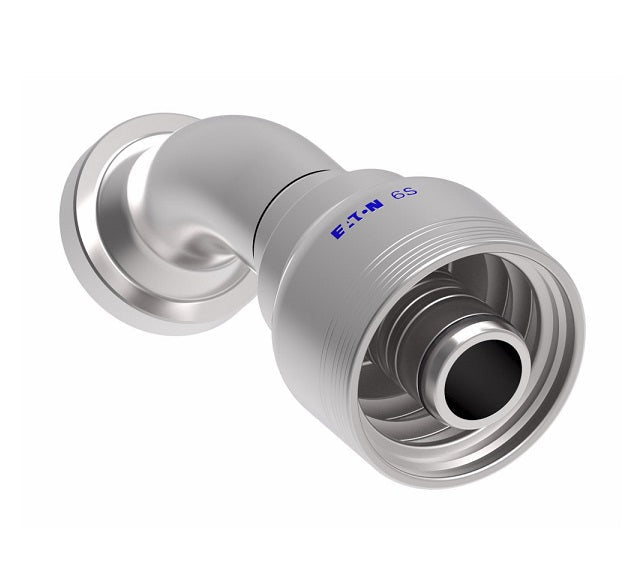 6S16FHA16 Aeroquip by Danfoss | 6 Wire 6S SAE Code 62 Flange 45° Elbow (FHA) Crimp Fitting | -16 Code 62 Flange x -16 Hose Barb | Steel