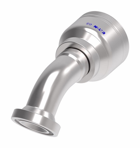 6S20FHA16 Aeroquip by Danfoss | 6 Wire 6S SAE Code 62 Flange 45° Elbow (FHA) Crimp Fitting | -20 Code 62 Flange x -16 Hose Barb | Steel