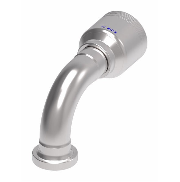 6S16FHB20 Aeroquip by Danfoss | 6 Wire 6S SAE Code 62 Flange 90° Elbow (FHB) Crimp Fitting | -16 Code 62 Flange x -20 Hose Barb | Steel