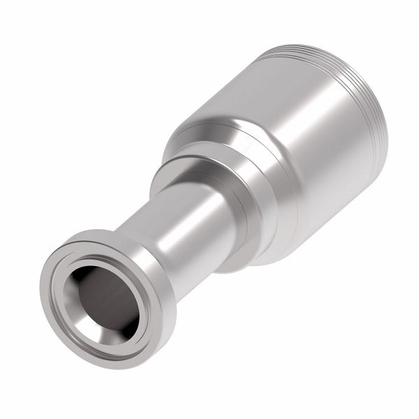6S24FH24 Aeroquip by Danfoss | 6 Wire 6S SAE Code 62 Flange (FH) Crimp Fitting | -24 Code 62 Flange x -24 Hose Barb | Steel