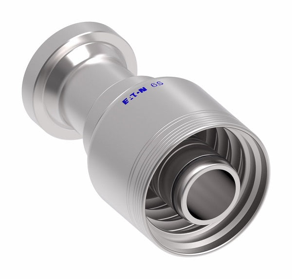6S24FH20 Aeroquip by Danfoss | 6 Wire 6S SAE Code 62 Flange (FH) Crimp Fitting | -24 Code 62 Flange x -20 Hose Barb | Steel