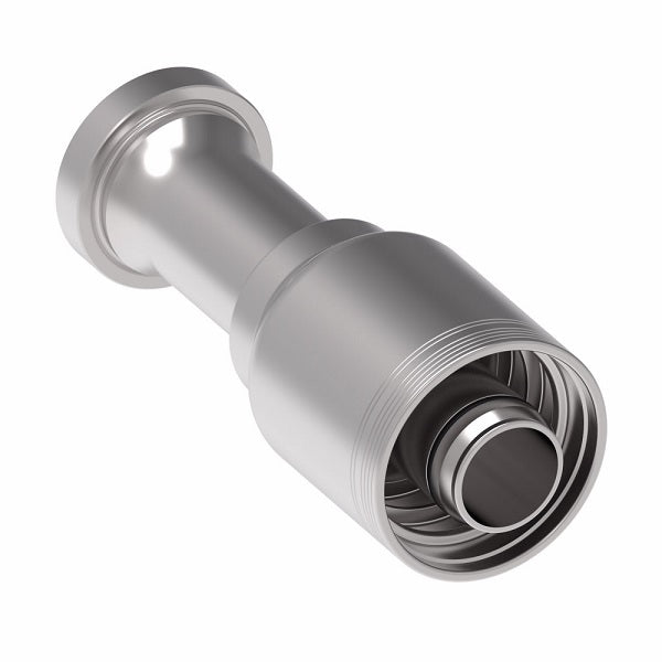 6S24FH24 Aeroquip by Danfoss | 6 Wire 6S SAE Code 62 Flange (FH) Crimp Fitting | -24 Code 62 Flange x -24 Hose Barb | Steel