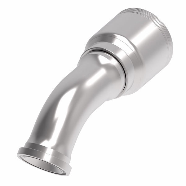 6S32FLA32 Aeroquip by Danfoss | 6 Wire 6S SAE Code 61 Flange 45° Elbow (FLA) Crimp Fitting | -32 Code 61 Flange x -32 Hose Barb | Steel