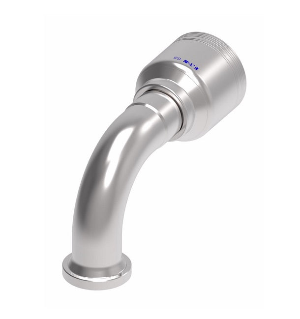 6S20FLB20 Aeroquip by Danfoss | 6 Wire 6S SAE Code 61 Flange 90° Elbow (FLB) Crimp Fitting | -20 Code 61 Flange x -20 Hose Barb | Steel