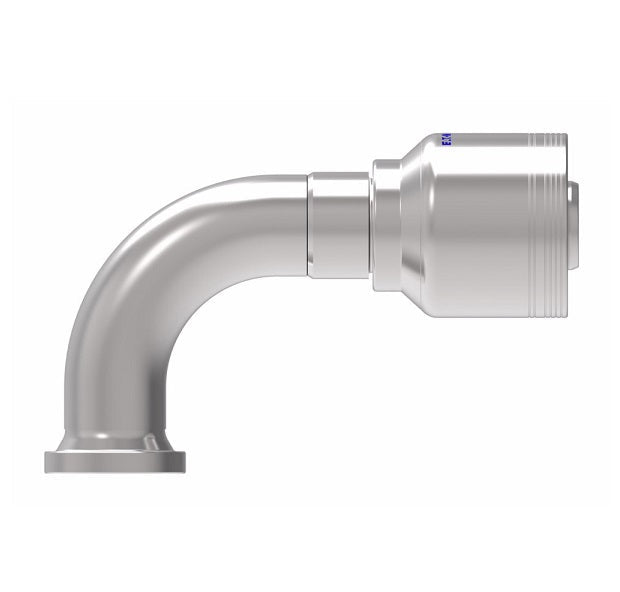 6S20FLB20 Aeroquip by Danfoss | 6 Wire 6S SAE Code 61 Flange 90° Elbow (FLB) Crimp Fitting | -20 Code 61 Flange x -20 Hose Barb | Steel