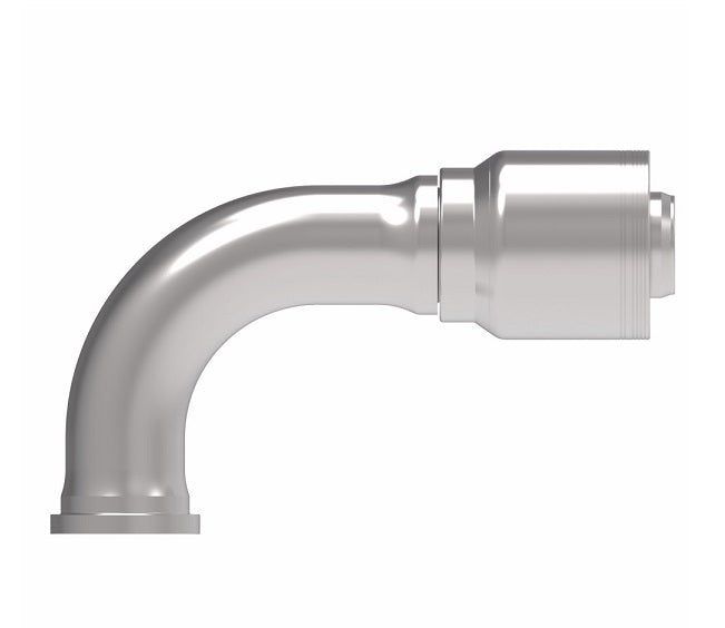 6S32FLB32 Aeroquip by Danfoss | 6 Wire 6S SAE Code 61 Flange 90° Elbow (FLB) Crimp Fitting | -32 Code 61 Flange x -32 Hose Barb | Steel